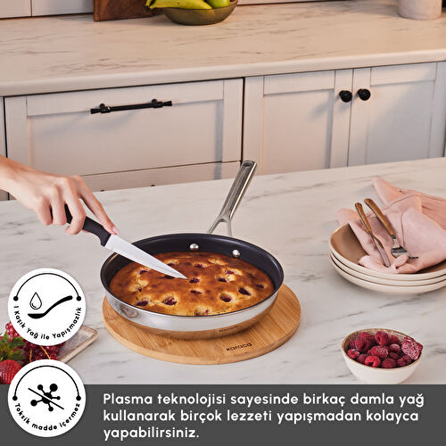 Karaca Plasma Steel 316+ 3Ply Tava 24 cm