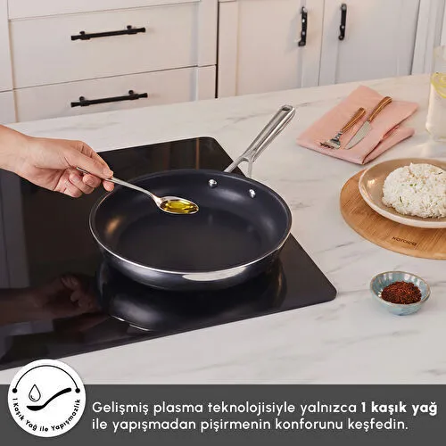 Karaca Plasma Steel 316+ 3Ply Tava 24 cm