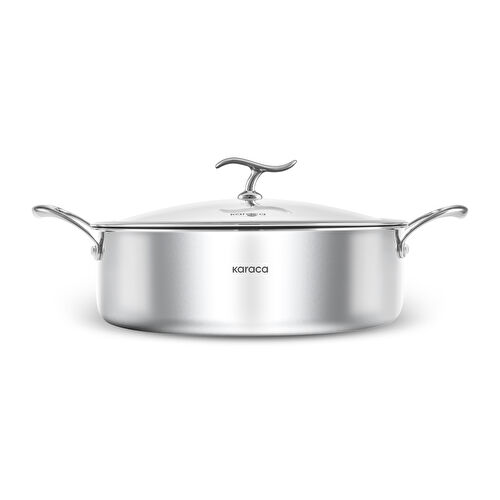 Karaca Plasma Steel 316+ 3Ply Karnıyarık Tencere 30 cm