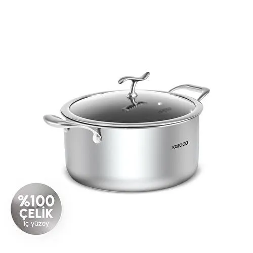 Karaca Plasma Steel 316+ 3Ply Tencere 22 cm