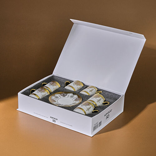 Karaca Azize 6 Kişilik Kahve Fincan Takımı 80 Ml