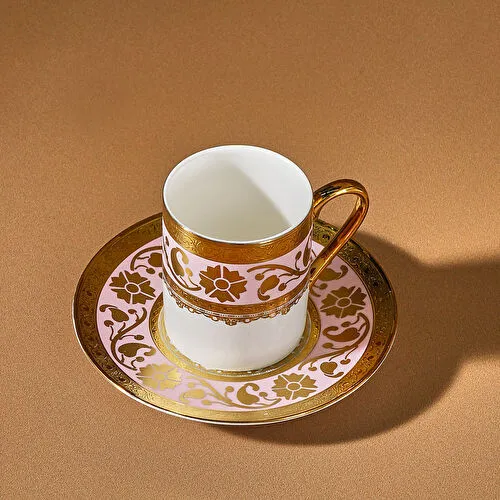 Karaca Gülfem 6 Kişilik Kahve Fincan Takımı Pembe 90 ml Karaca Gülfem 6 Kişilik Kahve Fincan Takımı Pembe 90 ml