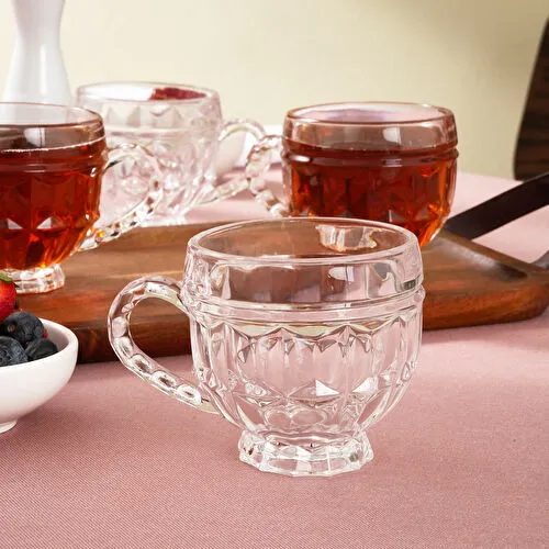 Karaca Sezen 4 Kişilik Cam Çay Fincanı