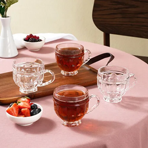 Karaca Sezen 4 Kişilik Cam Çay Fincanı