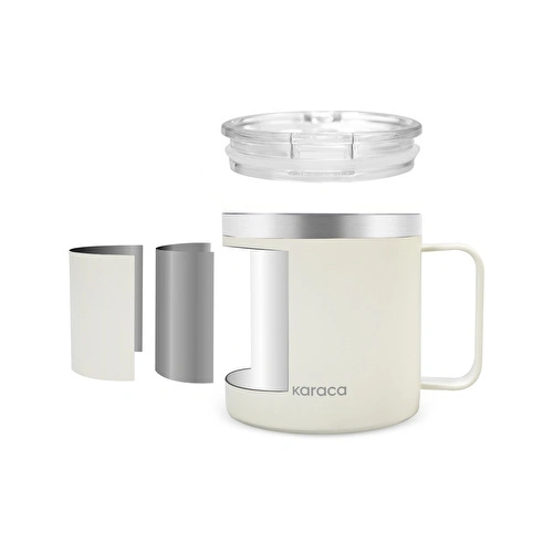 Karaca Thermal Çelik Mug 420 ml Krem Karaca Thermal Çelik Mug 420 ml Krem