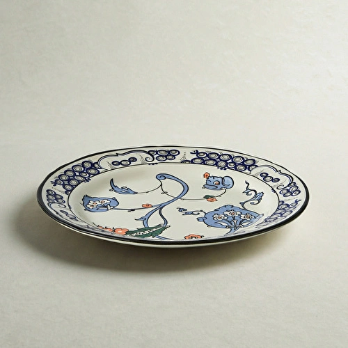 Karaca x Ömür Akkor İznik Hatai Servis Tabağı 26 cm
