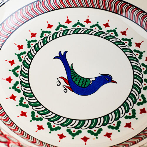 Karaca İznik Serisi Kuş Salata Kasesi 24 cm Karaca İznik Serisi Kuş Salata Kasesi 24 cm