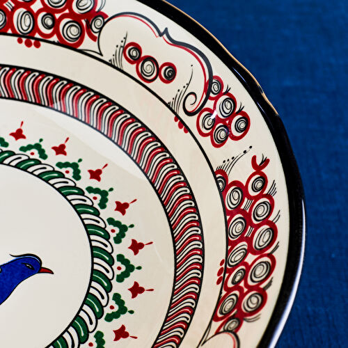 Karaca İznik Serisi Kuş Salata Kasesi 24 cm Karaca İznik Serisi Kuş Salata Kasesi 24 cm