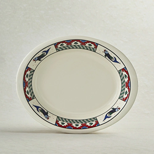 Karaca x Ömür Akkor İznik Balık Fırın Kabı 22 cm