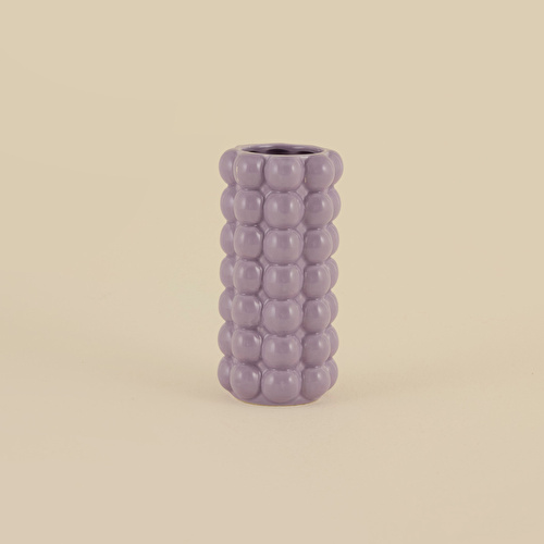 Karaca Home Rocco Silindir Vazo Lila 9,3 x 9,3 x 18 cm