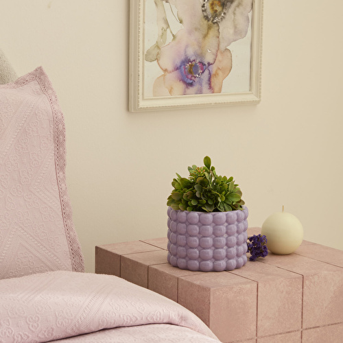 Karaca Home Rocco Saksı Lila 15 x 15 x 11 cm