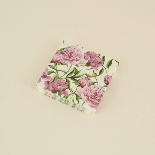 Karaca Home Bellis Rose 20li Desenli Kağıt Peçete 33x33 Cm Pembe