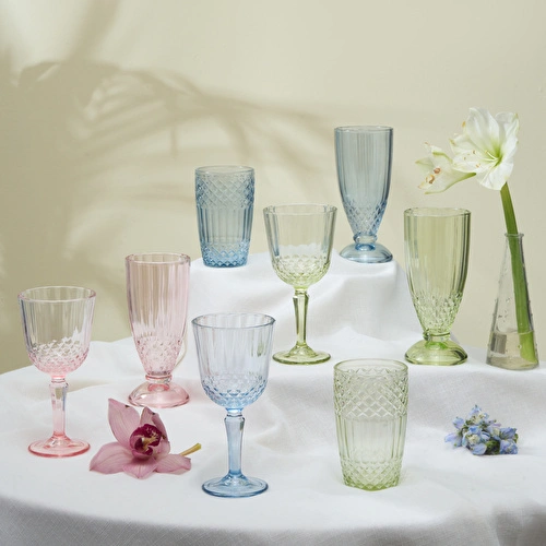 Karaca Minton Meşrubat Bardağı Açık Pembe Karaca Minton Meşrubat Bardağı Açık Pembe