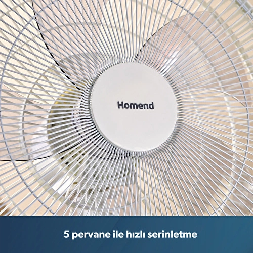 Homend Fanomen 9010h Hız ve Açı Ayarlı Döner Başlıklı Ayaklı Vantilatör 55W