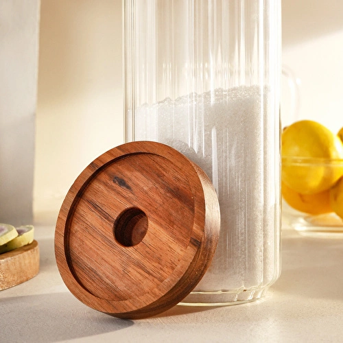 Karaca Mova Akasya Çizgili Saklama Kabı 1100 Ml