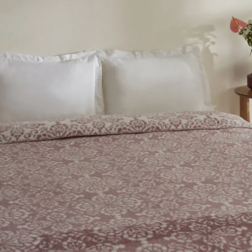 Karaca Home Elvira Tek Kişilik Akrilik Battaniye Mürdüm