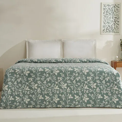 Karaca Home Cintia Çift Kişilik Akrilik Battaniye Koyu Mint