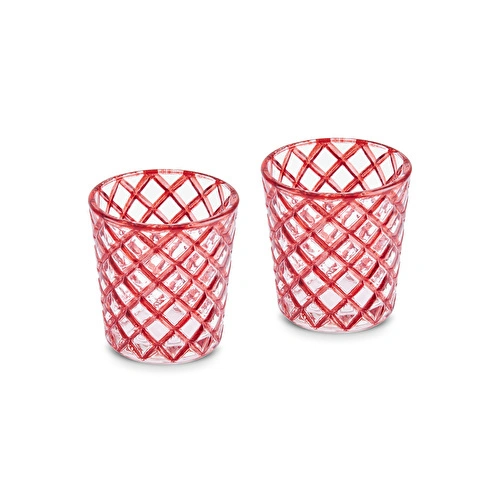 Karaca Vetna 2'li Kahve Yanı Bardağı Kırmızı