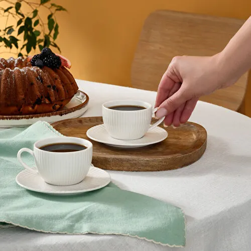 Karaca Seashell 2 Kişilik Espresso ve Kahve Fincan Takımı 100 ml