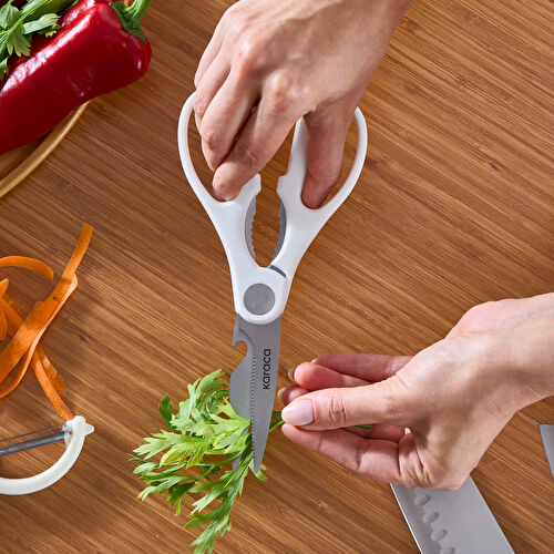 Karaca Markus Satırlı 5 Parça Bıçak Seti Beyaz Karaca Markus Satırlı 5 Parça Bıçak Seti Beyaz