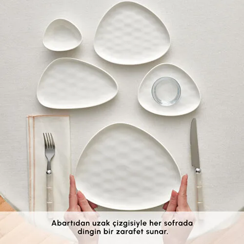 Karaca Forever Bone Orla 26 Parça 6 Kişilik Kahvaltı Takımı