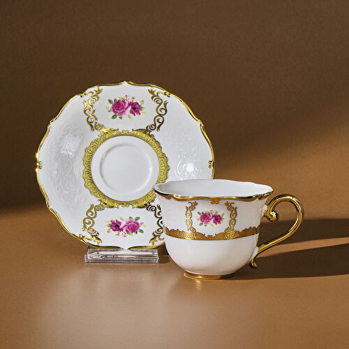 Karaca Royal Bone Elizabeth 6 Kişilik Kahve Fincan Takımı 90 Ml Karaca Royal Bone Elizabeth 6 Kişilik Kahve Fincan Takımı 90 Ml