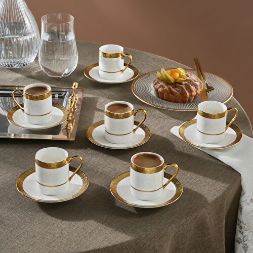 Karaca Royal Bone Victoria 6 Kişilik Kahve Fincanı 90 Ml