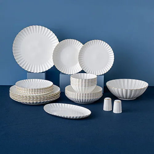 Emsan Perla Fine Bone 53 Parça 12 Kişilik Yemek Takımı
