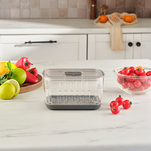 Karaca Citrina Saklama Kabı Antrasit Small 900 ml