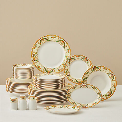 Karaca Forever Bone Orlando 53 Parça 12 Kişilik Yemek Takımı