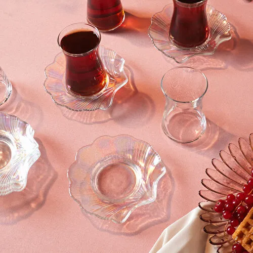 Karaca Shell 6 kişilik 12 Parça Çay Seti