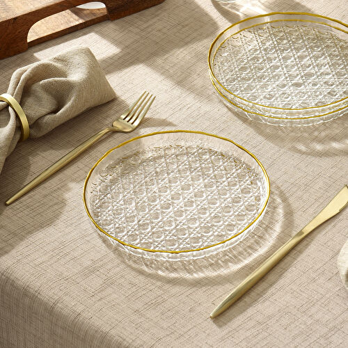 Karaca Hazeran 6 Parça Cam Pasta Seti