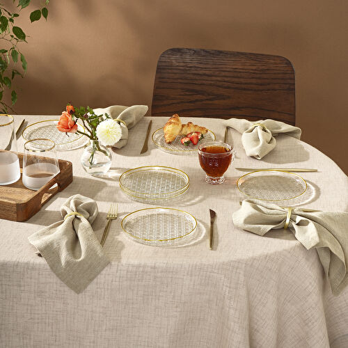 Karaca Hazeran 6 Parça Cam Pasta Seti