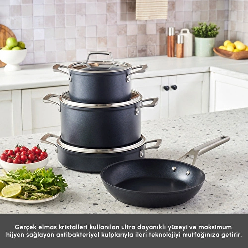 Karaca Biodiamond Supreme İndüksiyon Tabanlı 7 Parça Tencere Seti Karaca Biodiamond Supreme İndüksiyon Tabanlı 7 Parça Tencere Seti