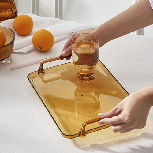Karaca Claro Dikdörtgen Tepsi Amber 30 cm