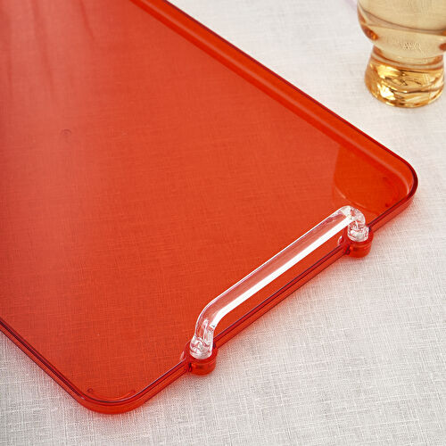 Karaca Claro Dikdörtgen Tepsi Turuncu 38 cm Karaca Claro Dikdörtgen Tepsi Turuncu 38 cm