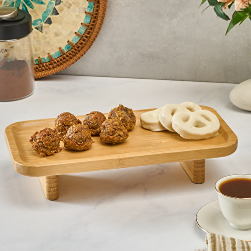 Karaca Bambu Lina Ayaklı Sunumluk Karaca Bambu Lina Ayaklı Sunumluk