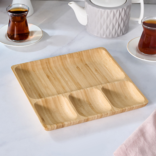 Karaca Bambu Alis 4 Bölmeli Sunumluk