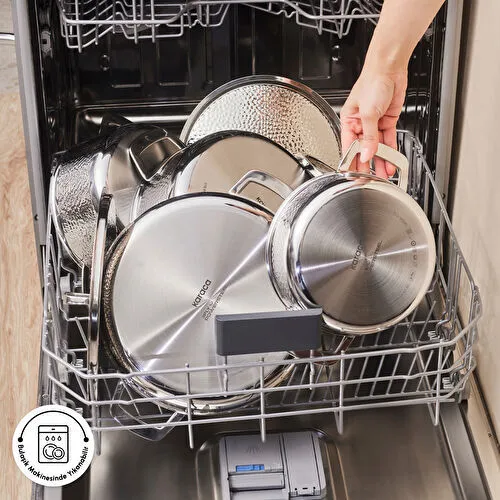 Karaca Power Steel 316+ 3Ply Voyager İndüksiyon Tabanlı 8 Parça Çelik Tencere Seti