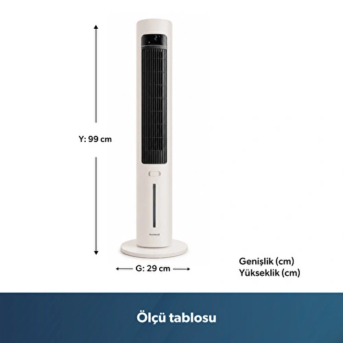 Homend Fanomen 9011H Uzaktan Kumandalı Soğuk Su ve Buz Hazneli Kule Tipi Vantilatör 60W Homend Fanomen 9011H Uzaktan Kumandalı Soğuk Su ve Buz Hazneli Kule Tipi Vantilatör 60W