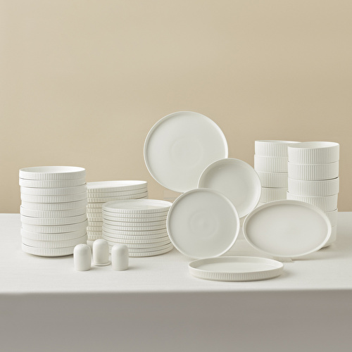 Karaca Forever Bone Pablito 53 Parça 12 Kişilik Yemek Takımı