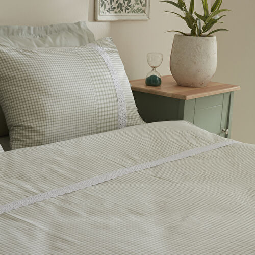 Karaca Home Luisa %100 Pamuk Çift Kişilik Nevresim Takımı Yeşil