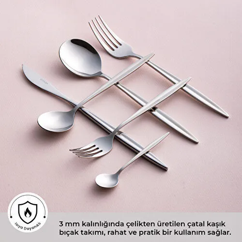 Emsan Nova 72 Parça 12 Kişilik Çatal Kaşık Bıçak Takımı Lüks Kutulu