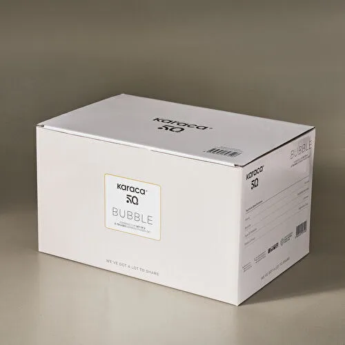 Karaca Bubble Beyaz Lüsterli 2 Kişilik Kahve Fincanı Karaca Bubble Beyaz Lüsterli 2 Kişilik Kahve Fincanı