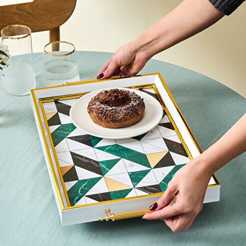 Karaca Niva Dikdörtgen Tepsi 35 cm Karaca Niva Dikdörtgen Tepsi 35 cm