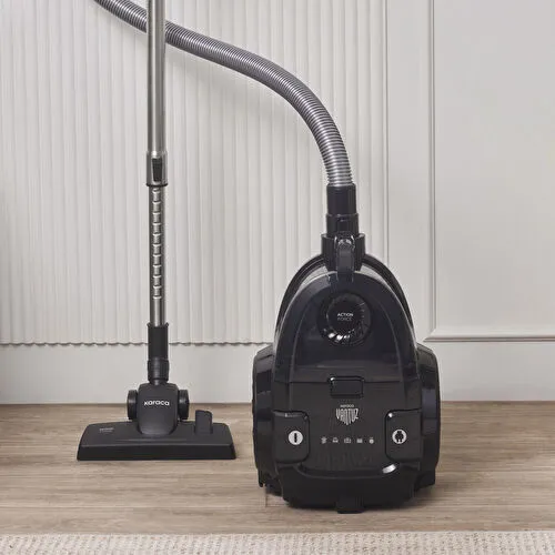 Karaca Vantuz Action Force X10 2 Lt Toz Torbasız Hazneli Elektrikli Süpürge Black 899 W