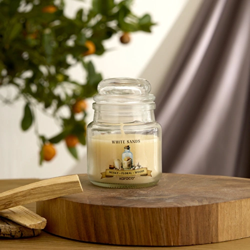 Karaca Home Terapi Calm Beyaz Kum Kokulu Mum 65 Gr