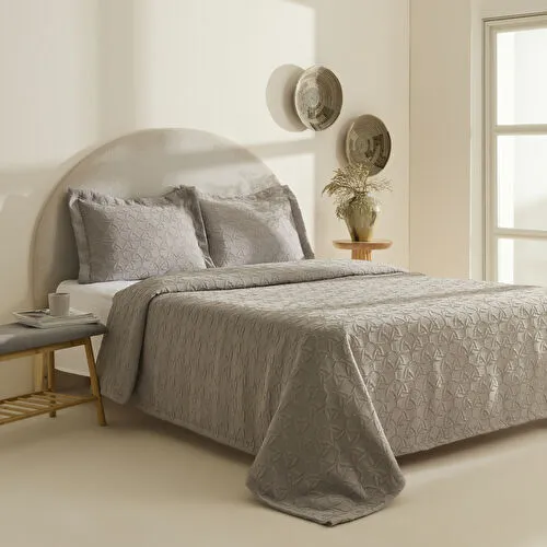 Karaca Home Hempton Çift Kişilik Yatak Örtüsü Gri