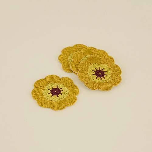 Karaca Home Camelot 4'lü Bardak Altlığı Seti Karaca Home Camelot 4'lü Bardak Altlığı Seti