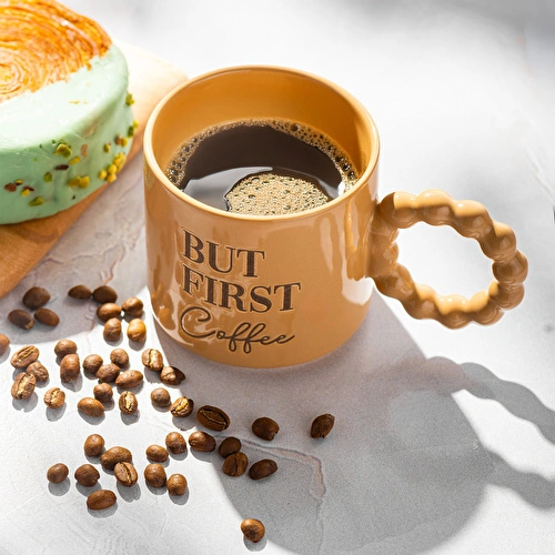 Emsan But First Coffee Krem Rengi Kupa 310 ml